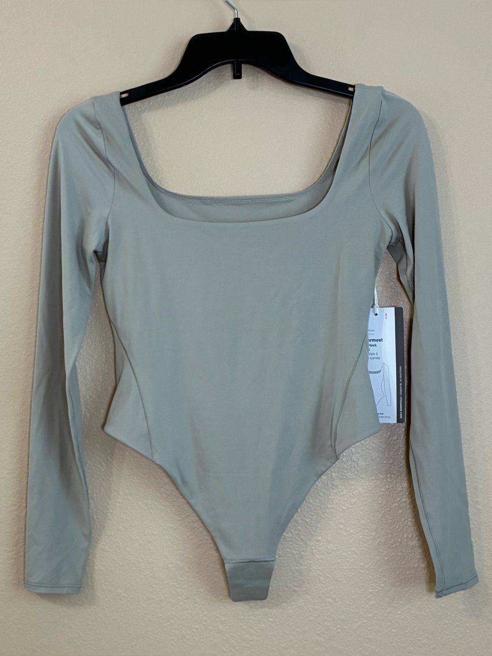 Lululemon New Small Wundermost‎ Ultra Soft Nulu Square Neck Long Sleeve Bodysuit